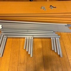 壁面収納ラック 幅120cm6段 突っ張り収納の画像
