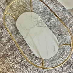 FrancFrancローテーブル/コーヒーテーブル おしゃれゴールドの画像