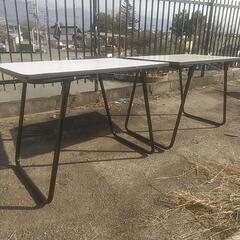 テーブル 折りたたみ式  2台の画像