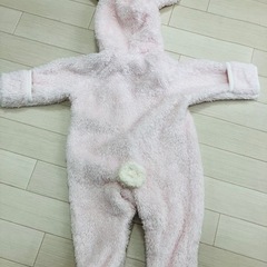 未使用　ウサギ🐰ロンパースの画像