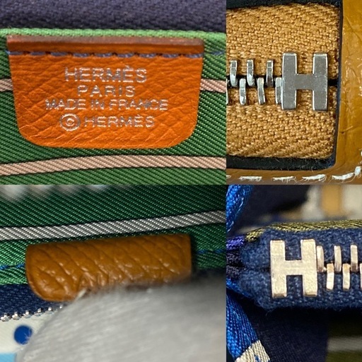HERMESエルメスアザップシルクインロング　小銭入れ有ラウンドファスナー長財布