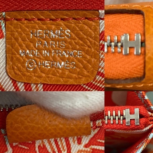 HERMESエルメス アザップシルクインロング小銭入れ有ラウンドジップウォレット