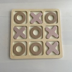 知育玩具　木製マルバツゲーム　モンテッソーリ　おもちゃ　　　