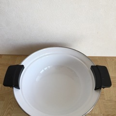 新品未使用  ホーロー 天ぷら鍋 23cmの画像