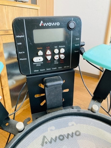 AWOWO (アウォウォ) コンパクト電子ドラムキット PSE認証済ACアダプター付 MINI JUN