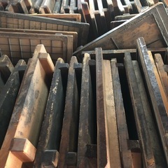 モザイクタイル　木型　貼り板　タイル　木枠　マス目の画像