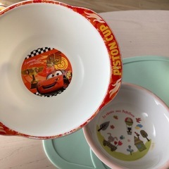 シリコンランチマット　ベビー用　離乳食　子ども用　お皿　食器　ボウル　アンパンマン　トーマス　カーズ の画像