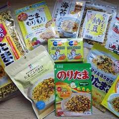 栄養満点「ふりかけ各種」味サイズさまざまの画像