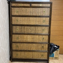 木製ラタンタンス 7段 木製ラタンタンス 7段