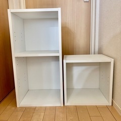 カラーボックス（2段×2個、1段×4個）の画像