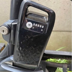 Panasonic 電動自転車チャリブラックバッテリーの画像