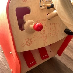 おもちゃ　木　くるま　車の画像