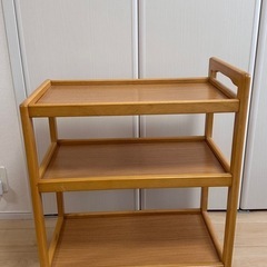 【1/22まで！】キッチンサイドボード サイドテーブル キャスター棚  物置の画像