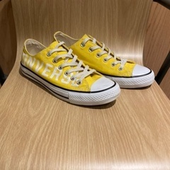 【 converse 】 黄・ロゴ 👟 ローカット，