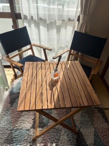 アウトドア　テーブルチェアセット
