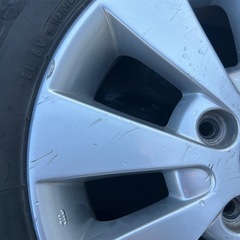 スズキ　ワゴンR  スタッドレスタイヤ4本＋ホイールセット★山７分程★ブリザック　ブリヂストン　冬タイヤの画像