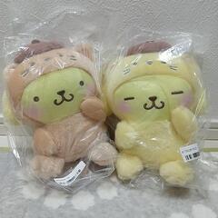ポムポムプリン　かまってにゃんぬいぐるみ ✕３種コンプリート🌹シナモロール　ホワイトくまケープぬいぐるみ🐰セット　サンリオ　人形の画像