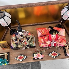 京雛　お雛様　収納ケース付きの画像