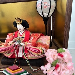 京雛　お雛様　収納ケース付きの画像