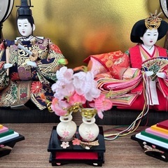 京雛　お雛様　収納ケース付きの画像