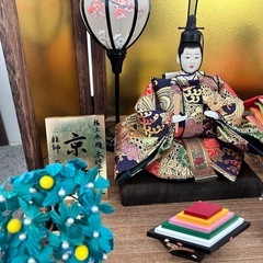 京雛　お雛様　収納ケース付きの画像