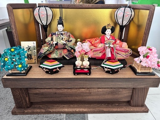 京雛　お雛様　収納ケース付き
