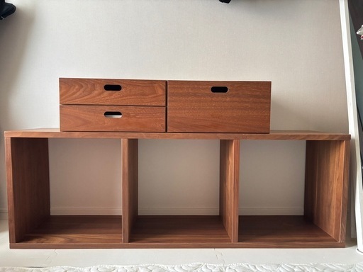 無印良品 引出し付スタッキングシェルフ3段　(棚、ラック)　　