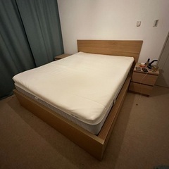 IKEA MALM ベットフレーム　マットレス　160x200cnの画像