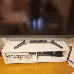 【決まりました】SHARP　AQUOS　６５型テレビ　テレビ台つきの画像