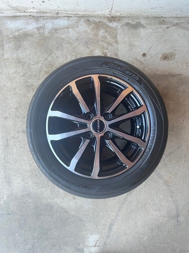 中古ノーマルタイヤホイール付き155/65R14 ヨコハマブルーアース