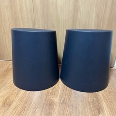 無印良品　スタッキングチェア2脚の画像