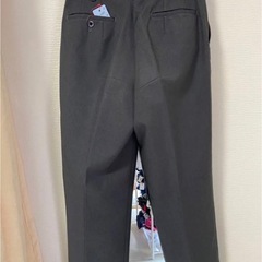 No.11289　w70　グレー冬ズボン　高校ズボン　男子ズボン　鳥取工業高校　の画像