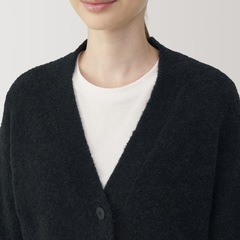 無印良品　ブークレカーディガンの画像