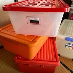 usedプラ収納　3点セット