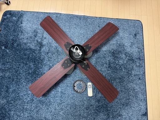 【訳あり】シーリングファン　照明　カフェ風