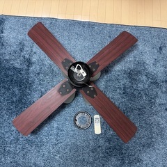 【訳あり】シーリングファン　照明　カフェ風の画像