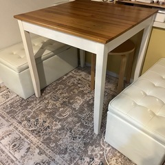 急募◎本日受け取りで半額！！　IKEA 木製　テーブル　ホワイト...