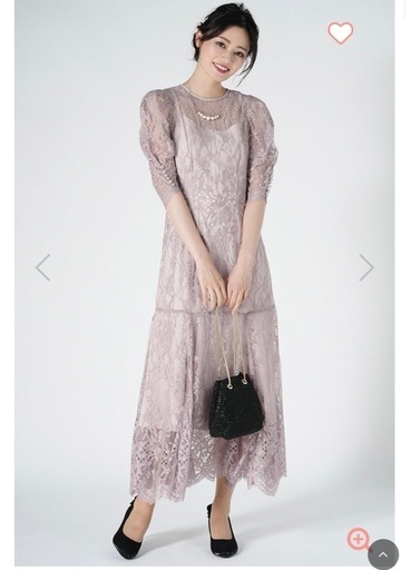 sahara/サハラ】Jacquard Vest Layered Dress（着用1回のみ】Cut