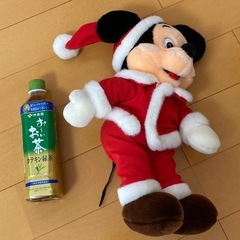 Disney ★ ミッキーマウス　サンタ　ぬいぐるみ　レトロ　希少の画像