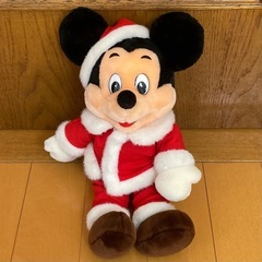 Disney ★ ミッキーマウス　サンタ　ぬいぐるみ　レトロ　希少
