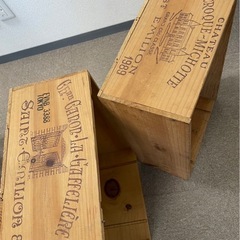 決まりましたワインの木箱2個セットの画像