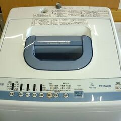 ☆HITACHI 全自動洗濯機 NW-T73 2017年製 7Kg ホワイト×ブルー 上開き 乾燥機無し 日立アプライアンス 白 白い約束 札幌 北20条店の画像