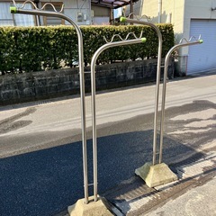 お取引感謝【早めに】物干し台セット・ステンレス・中古