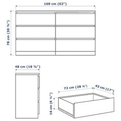 IKEA MALM チェストの画像