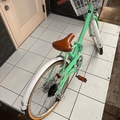 室内保管22インチ子供用自転車の画像