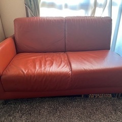 IKEA 革ソファ 2人掛け