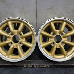 【旧車ホイール】ワタナベ タイプB 社外ホイール 14インチ 2...