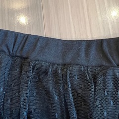 ブラック チュールスカート 160サイズの画像