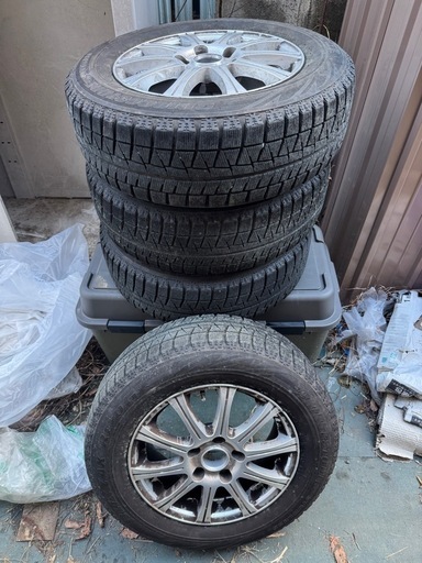 195/65R15  BRIDGESTONE スタッドレスタイヤ アルミホイール付き 4本セット