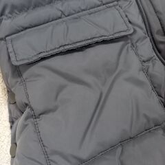【お取引中】【キッズダウンコート①】116／ダウン80％・羽毛20％／H&M／フード取り外し可／ポケット付き／グレーの画像